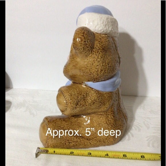 1960’s Hand Painted Ceramic Teddy Bear Bank - Picture 6 of 7